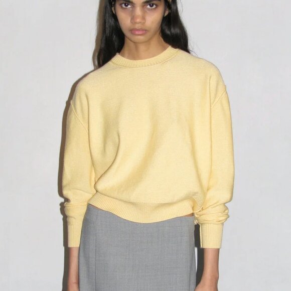 Paloma Wool Sweaters - Paloma Wool Georgia Crewneck Butter Yellow Sweater